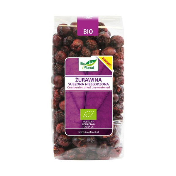 Żurawina suszona niesłodzona BIO 50g Bio Planet