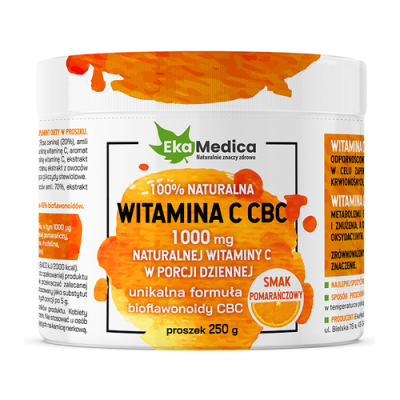 Witamina C 1000 CBC drobnomielona 250g EkaMedica