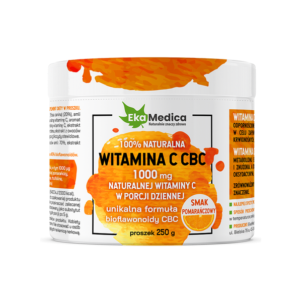 Witamina C 1000 CBC drobnomielona 250g EkaMedica