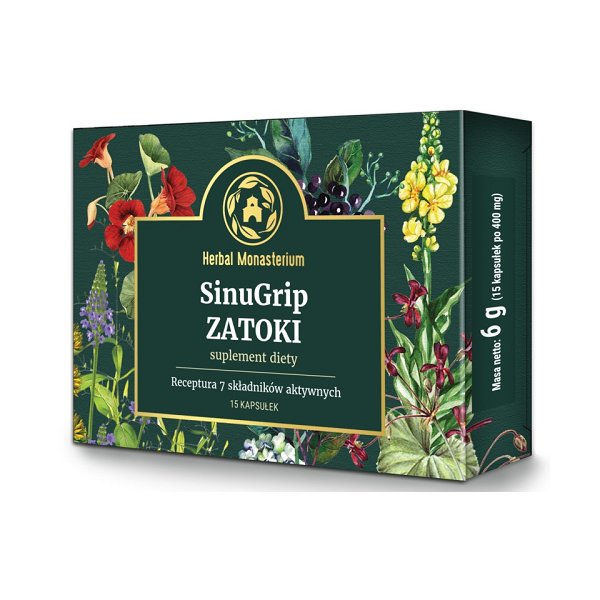 SinuGrip ZATOKI 15kaps Herbal Pharmaceuticals