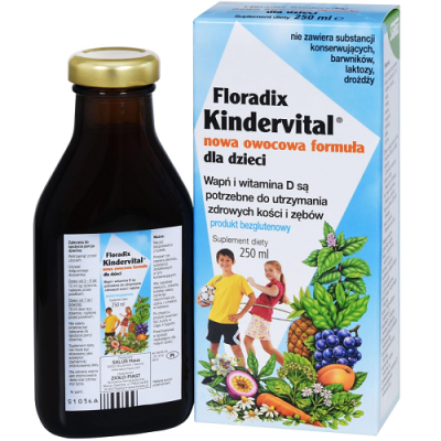 Kindervital witaminy i minerały dla dzieci 250ml Floradix