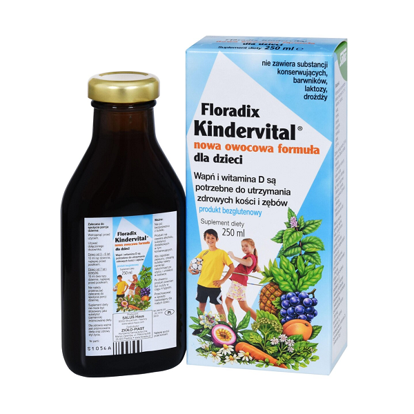 Kindervital witaminy i minerały dla dzieci 250ml Floradix