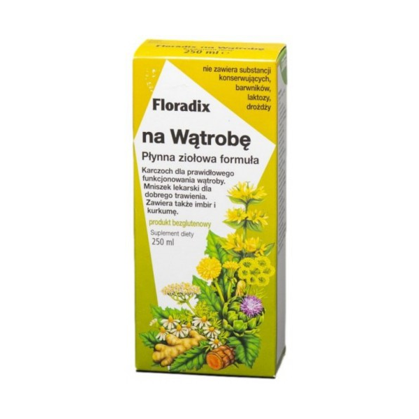 Na Wątrobę płynna formuła bezglutenowa 250ml Floradix