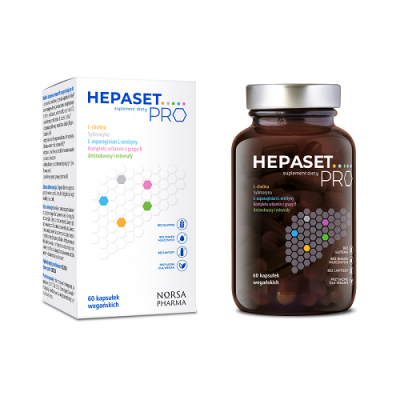 Hepaset Pro Norsa Pharma 60 kapsułek.