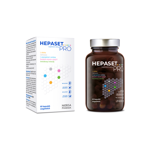 Hepaset Pro Norsa Pharma 60 kapsułek.