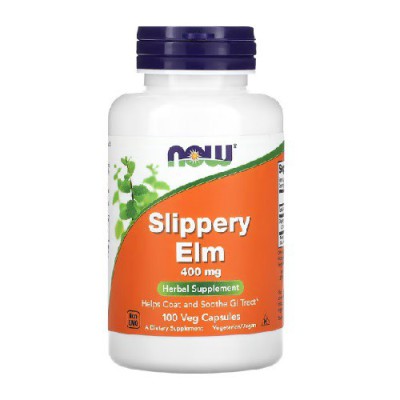 Slippery Elm (Wiąz czerwony) 400mg 100 kapsułek Now Foods