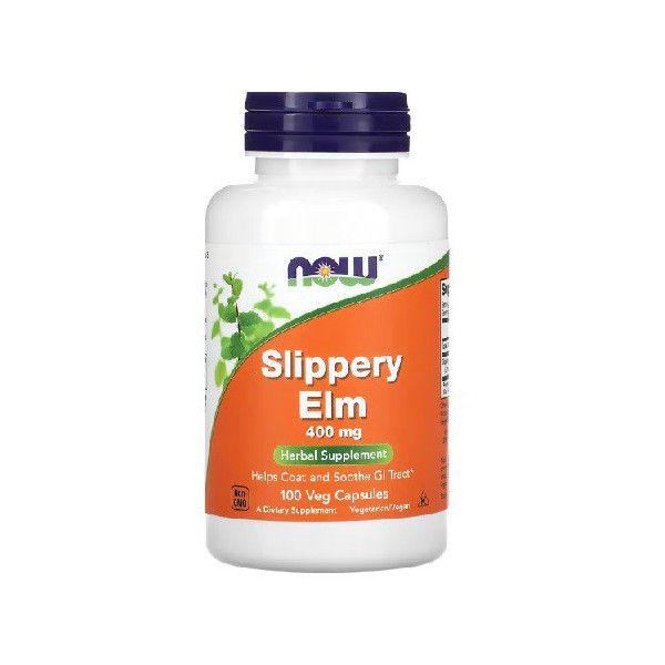 Slippery Elm (Wiąz czerwony) 400mg 100 kapsułek Now Foods