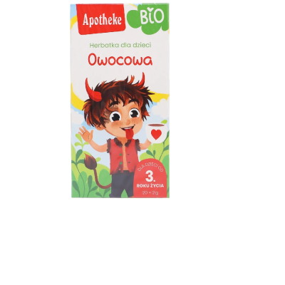 HERBATKA DLA DZIECI - OWOCOWA PO 9 MIESIĄCU BIO (20 x 2 g) 40 g - APOTHEKE HERBATKA DLA DZIECI - OWOCOWA PO 9 MIESIĄCU BIO (20 x 2 g) 40 g - APOTHEKE