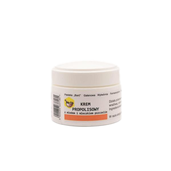 Krem propolisowy z miodem i mleczkiem pszczelim 50ml Pasieka "Barć"