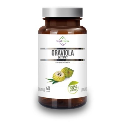 Graviola owoc ekstrakt 550mg 60tabl Soul Farm Graviola owoc ekstrakt 550mg 60tabl Soul Farm
