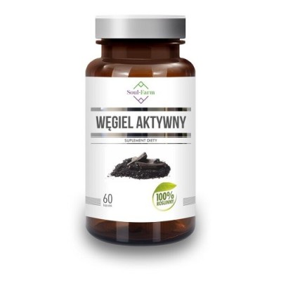 Węgiel aktywny 180mg 60kaps Soul Farm Węgiel aktywny 180mg 60kaps Soul Farm