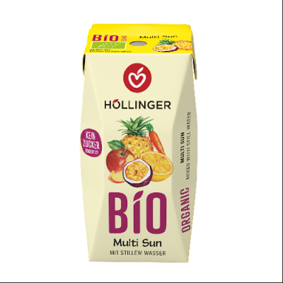 NEKTAR WIELOOWOCOWY + MARCHEW BEZ DODATKU CUKRÓW (MULTI SUNRISE) BIO 200 ml - HOLLINGER NEKTAR WIELOOWOCOWY + MARCHEW BEZ DODATKU CUKRÓW (MULTI SUNRISE) BIO 200 ml - HOLLINGER