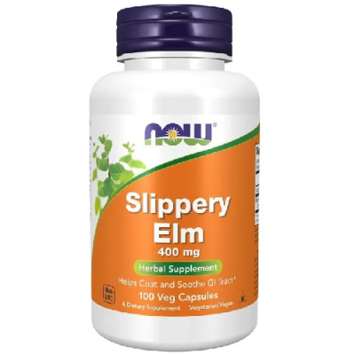 Slippery Elm (Wiąz czerwony) 400mg 100 kapsułek Now Foods Slippery Elm (Wiąz czerwony) 400mg 100 kapsułek Now Foods