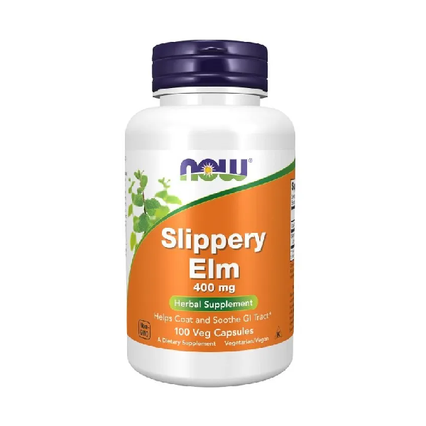 Slippery Elm (Wiąz czerwony) 400mg 100 kapsułek Now Foods