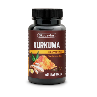 Kurkuma, piperyna, imbir, resweratrol i kwercetyna 60kaps Skoczylas