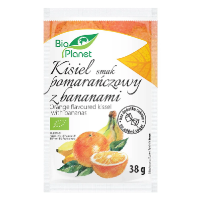 KISIEL O SMAKU POMARAŃCZOWYM Z BANANAMI BIO 38 g - BIO PLANET KISIEL O SMAKU POMARAŃCZOWYM Z BANANAMI BIO 38 g - BIO PLANET