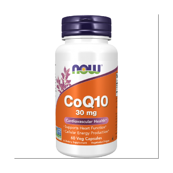 Koenzym Q10 (ubichinon) CoQ10 30mg 60kaps Now Foods