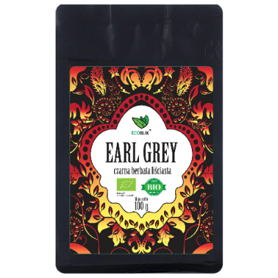 Earl Grey czarna herbata liściasta EKO 100g EcoBlik Earl Grey czarna herbata liściasta EKO 100g EcoBlik
