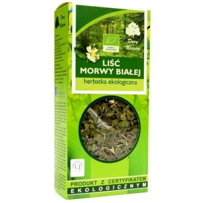Morwa biała liść 50g EKO Dary Natury Morwa biała liść 50g EKO Dary Natury