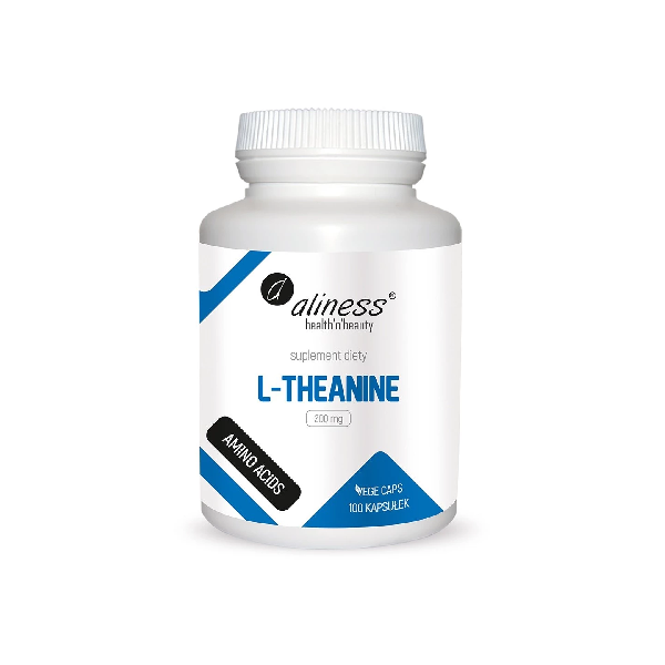 L-teanina (L-Theanine) 200mg 100 kapsułek Aliness