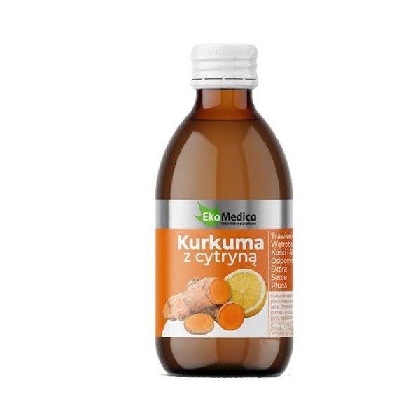 Kurkuma z cytryną sok 250ml EkaMedica