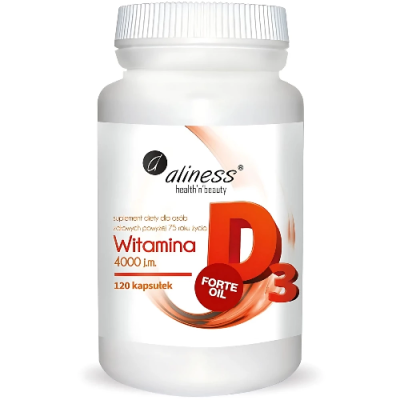 Witamina D3 Forte 4000IU 120kaps Aliness Witamina D3 Forte 4000IU 120kaps Aliness
