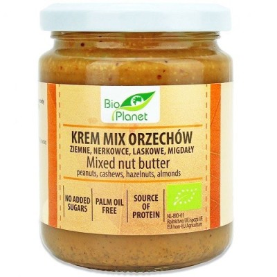 KREM ORZECHOWY MIX (4 ORZECHY) BIO 250 g - BIO PLANET