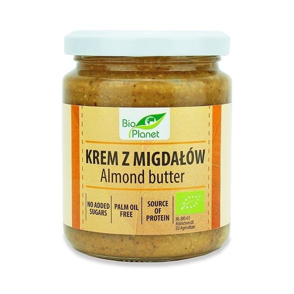 KREM Z PRAŻONYCH MIGDAŁÓW BIO 250 g - BIO PLANET