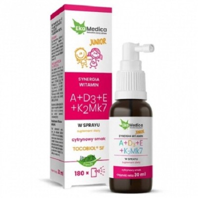 Witaminy Junior ADEK 30ml krople EkaMedica Witaminy Junior ADEK 30ml krople EkaMedica