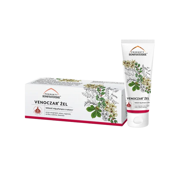 Venoczar żel 75g Produkty Bonifraterskie (żylaki, ciężkie nogi)