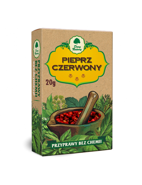 Przyprawa Pieprz czerwony cały 20g Dary Natury