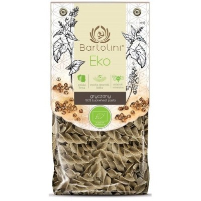 MAKARON (GRYCZANY) DUŻE ŚWIDERKI BIO 250 g - BARTOLINI