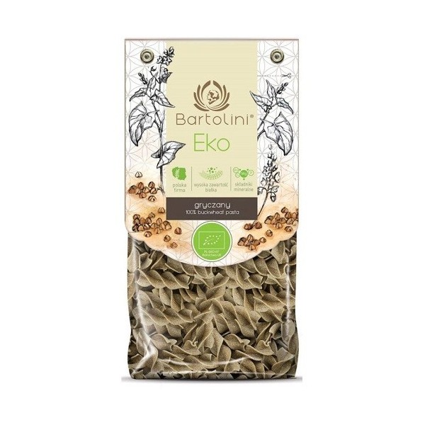 MAKARON (GRYCZANY) DUŻE ŚWIDERKI BIO 250 g - BARTOLINI