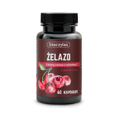 Żelazo 3 formy z witaminą C 60kaps Skoczylas Żelazo 3 formy z witaminą C 60kaps Skoczylas