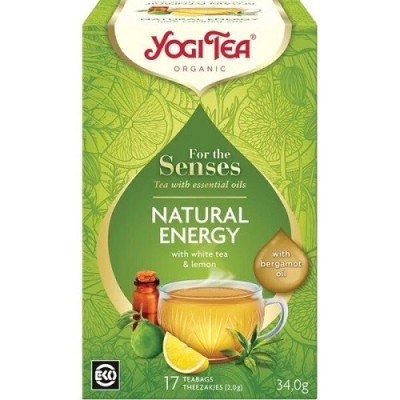 Herbatka dla zmysłów "Naturalna energia" EKO (17x2,0g) Yogi Tea Herbatka dla zmysłów "Naturalna energia" EKO (17x2,0g) Yogi Tea