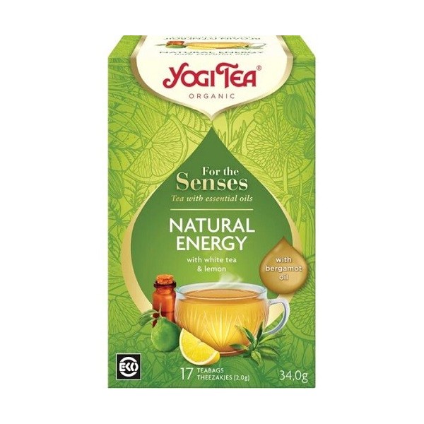 Herbatka dla zmysłów "Naturalna energia" EKO (17x2,0g) Yogi Tea