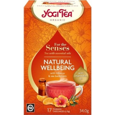 HERBATKA DLA ZMYSŁÓW NA DOBRE SAMOPOCZUCIE Z OLEJKIEM Z MANDARYNKI BIO (17 x 2 g) 34 g - YOGI TEA HERBATKA DLA ZMYSŁÓW NA DOBRE SAMOPOCZUCIE Z OLEJKIEM Z MANDARYNKI BIO (17 x 2 g) 34 g - YOGI TEA
