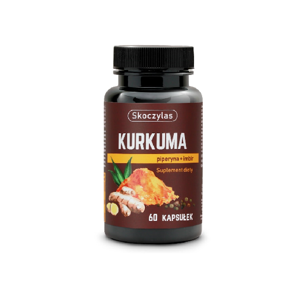 Kurkuma, piperyna, imbir, resweratrol i kwercetyna 60kaps Skoczylas