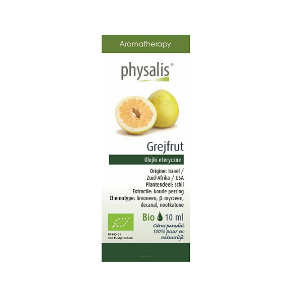 Olejek eteryczny grejpfrut BIO 10ml PHYSALIS