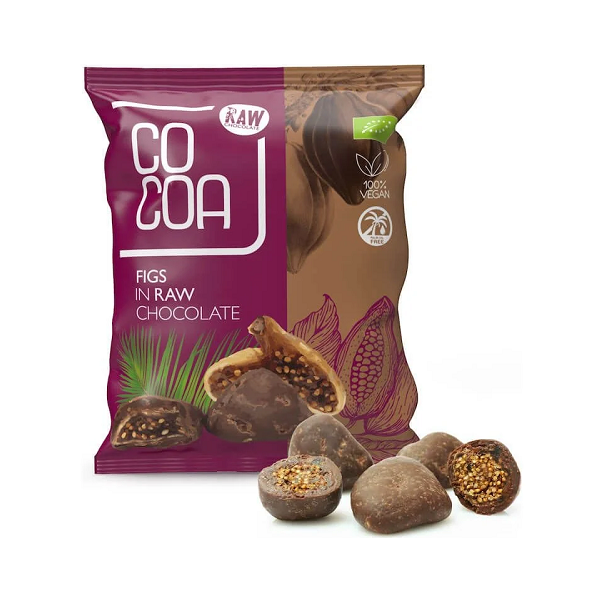 Figi w surowej czekoladzie BIO 70g Cocoa
