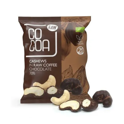 ORZECHY NERKOWCA W CZEKOLADZIE KAWOWEJ BIO 70 g - COCOA ORZECHY NERKOWCA W CZEKOLADZIE KAWOWEJ BIO 70 g - COCOA