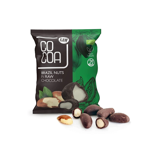 ORZECHY BRAZYLIJSKIE W SUROWEJ CZEKOLADZIE BIO 70 g - COCOA