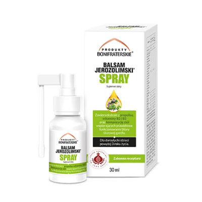 Balsam Jerozolimski spray 30ml produkty Bonifraterskie