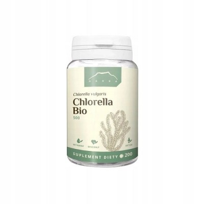 Chlorella w tabletkach 500mg 200 tabletek Nanga Chlorella w tabletkach 500mg 200 tabletek Nanga