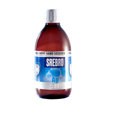 Srebro koloidalne niejonowane w płynie Ag 500 50ppm 300ml ProActiv
