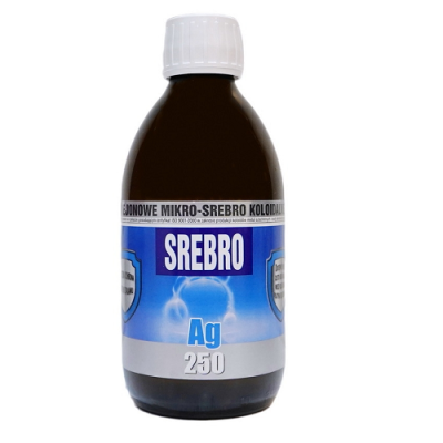 Srebro koloidalne niejonowane w płynie Ag 250 25ppm 300ml ProActiv