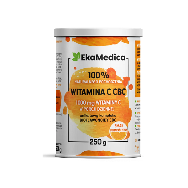 Witamina C 1000 CBC drobnomielona 250g EkaMedica