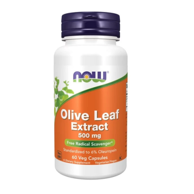 Liść oliwny ekstrakt 500mg 60kaps Now Foods