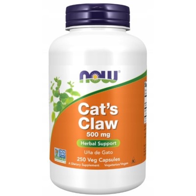 Koci Pazur Cat's Claw (czepota puszysta, vilcacora) 500mg 250kaps Now Foods