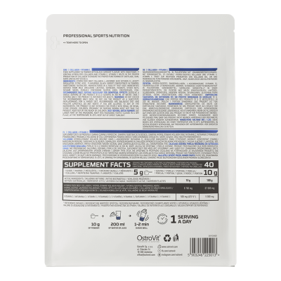 Collagen + Vitamin C 400 g kolagen wołowy czarna porzeczka OstroVit